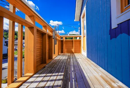 ウッドバルコニー